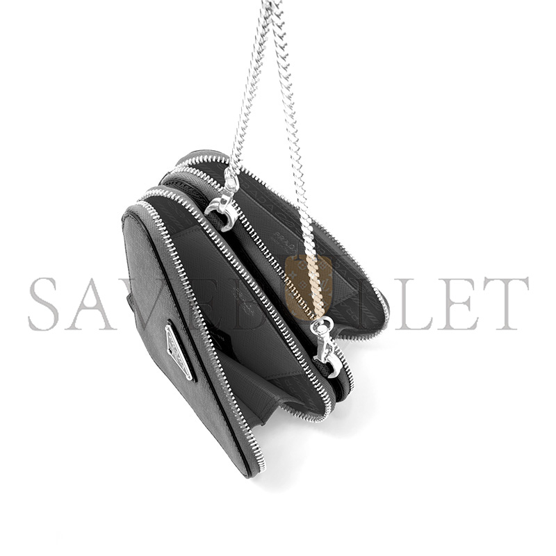 PRADA SAFFIANO LEATHER MINI POUCH 1NR015 (15*10cm)